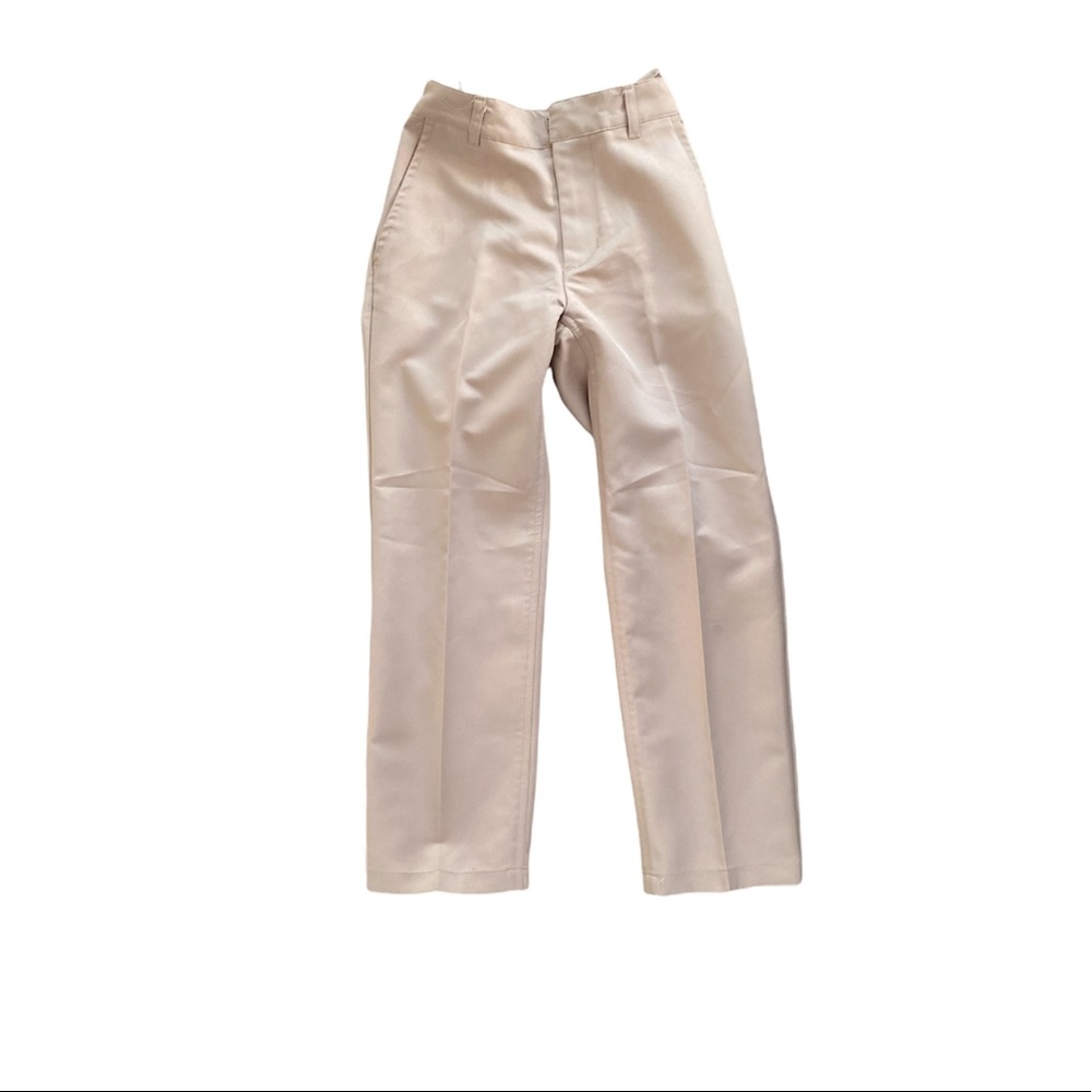 Bienzoe casual kids pant pockets tan sz 8